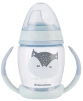 Cana cu pai Kikka Boo Happy Face Blue 200ml (31302030072)