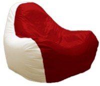 Fotoliu puf Relaxtime HiPoly Medium White&Red