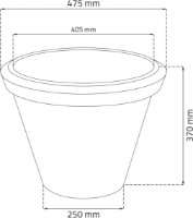 Ghiveci Form Plastic 1484-030 imaginea #2 — magazin online Desire.md