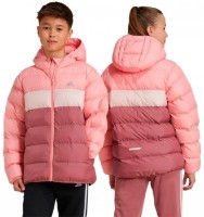 Geacă pentru copii Adidas J Synthetic Down Jacket Semi Pink Spark/Sandy Pink/Preloved Crimson, s.176 imaginea #3 — magazin online Desire.md