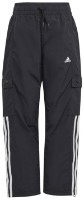 Pantaloni spotivi pentru copii Adidas J Jam Wv Crg Pn Black/White, s.176
