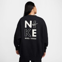 Женская толстовка Nike W Nsw Oversized Fleece Crew-Neck Sweatshirt Black, s.S фото №2 — интернет-магазин Desire.md