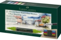 Маркеры Faber-Castell Albrecht Dürer Watercolour Markers Urban Sketching 5pcs