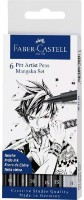 Ручка-лайнер Faber-Castell Pitt Artist Pens Mangaka Set 6pcs