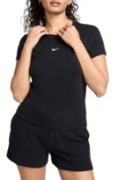 Tricou de dame Nike W Nsw Nk Chll Knt Md Crp Black/White, s.L