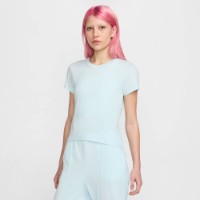 Tricou de dame Nike W Nsw Nk Chll Knt Md Crp Glacier Blue, s.S imaginea #1 — magazin online Desire.md