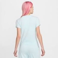 Tricou de dame Nike W Nsw Nk Chll Knt Md Crp Glacier Blue, s.S imaginea #2 — magazin online Desire.md