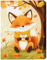 Tablou pe numere Brushme Vulpiță cu cacao (KBS0167FC)