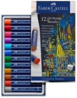Мелки для рисования Faber-Castell Oil Pastels Metallic 12pcs