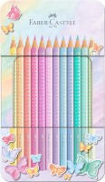 Creioane colorate Faber-Castell Sparkle Pastel 12pcs