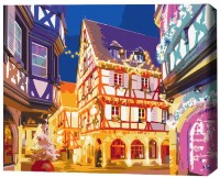 Tablou pe numere Brushme Lumini de Crăciun (BS52772FC)