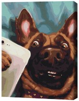 Tablou pe numere Brushme Selfie Charlie (BS53509FC)