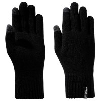 Manuși Jack Wolfskin Rib Glove Black, s.M