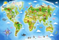 Puzzle Castorland 40 Maxi World Map (B-040117)