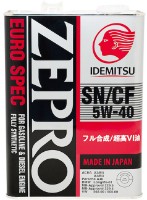 Моторное масло Idemitsu Zepro Euro Spec SN/CF 5W-40 4L