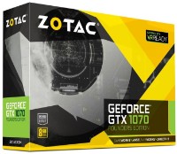 Видеокарта Zotac GeForce GTX 1070 Founders Edition 8GB DDR5 (ZT-P10700A-10P)