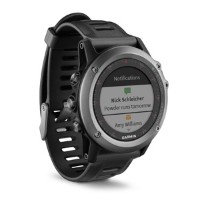 Smartwatch Garmin fēnix 3 HR Silver Edition with Black Silicone Band (010-01338-77)