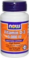 Vitamine NOW Vitamin D-3 5000 IU 120cap