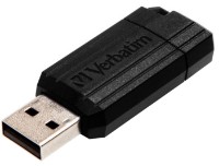 USB Flash Drive Verbatim PinStripe 2.0 128Gb Black (49071)