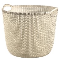 Coș depozitare Curver Knit L 30L Cream (226388)