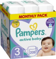 Scutece Pampers Active Baby Midi 3/208pcs