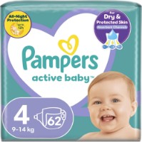Scutece Pampers Active Baby Jumbo Maxi 4/62pcs