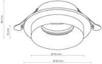 Lampă încorporabilă Tk-Lighting Jet 6921 White Eye imaginea #2 — magazin online Desire.md