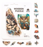 Puzzle Piecezz Puzzle 40pcs Owl imaginea #3 — magazin online Desire.md