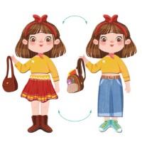 Joc educativ Dodo Magnetic Dress-Up 200243 imaginea #3 — magazin online Desire.md