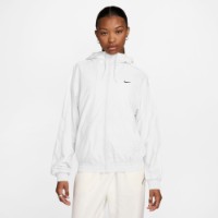 Женская ветровка Nike Sportswear Classic Wovens Loose Uv Hooded Jacket White/Black, s.M