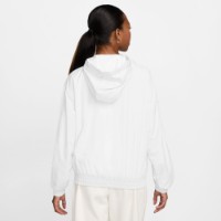 Женская ветровка Nike Sportswear Classic Wovens Loose Uv Hooded Jacket White/Black, s.XL фото №2 — интернет-магазин Desire.md