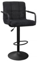 Барный стул Deco SB-042 Velvet Black/Black Leg фото №1 — интернет-магазин Desire.md