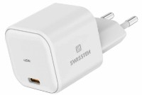 Зарядное устройство Swissten GaN 1xUSB-C 45W PD White