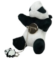 Breloc+ecuson de umăr ShopShop Panda