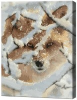 Tablou pe numere Art Gallery Econom Vulpea în pădure iarnă GX37186