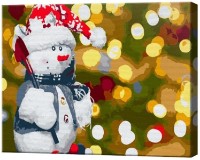 Tablou pe numere Art Gallery Econom Micul om de zăpadă EX5971