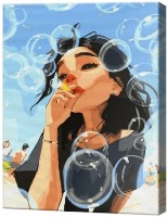 Tablou pe numere Art Gallery Econom Bule de săpun GX47591