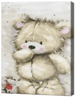 Tablou pe numere Art Gallery Econom Ursulețul de pluș sur EX6936