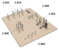 Aparat fitness complex PlayPark Workout K-14