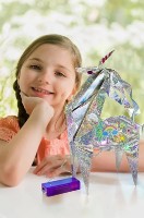 Set pentru creativitate 4M Holographic Light Up Origami Unicorn (00-04776) imaginea #2 — magazin online Desire.md