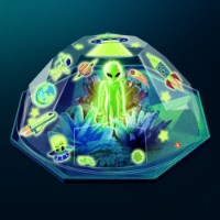 Set de cercetare pentru copii 4M Outer Space Crystal Terrarium (00-03932) imaginea #2 — magazin online Desire.md