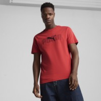 Tricou bărbătesc Puma Ess Logo Lab Tee Red Fire, s.XL imaginea #2 — magazin online Desire.md