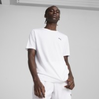 Tricou bărbătesc Puma Ess Small Logo Poly Tee Puma White, s.S imaginea #2 — magazin online Desire.md