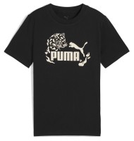 Tricou pentru copii Puma Flaming Love Graphic Tee Puma Black, s.140