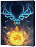 Tablou pe numere Art Gallery Premium Cerb în univers GX30907