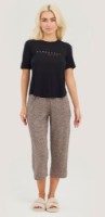 Pijama Ajoure T23563/1 Black/Print Leopard, s.XL