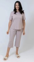 Pijama Ajoure T23563/1 Mocca/Print Dot, s.S