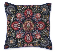 Perna decorativa Pip Studio Ricamo Square Cushion Dark Blue (279106)