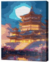 Картина по номерам Art Gallery Premium Императорский дворец в полнолуние EX8388