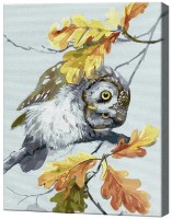 Картина по номерам Art Gallery Premium Любопытная совушка GX46548